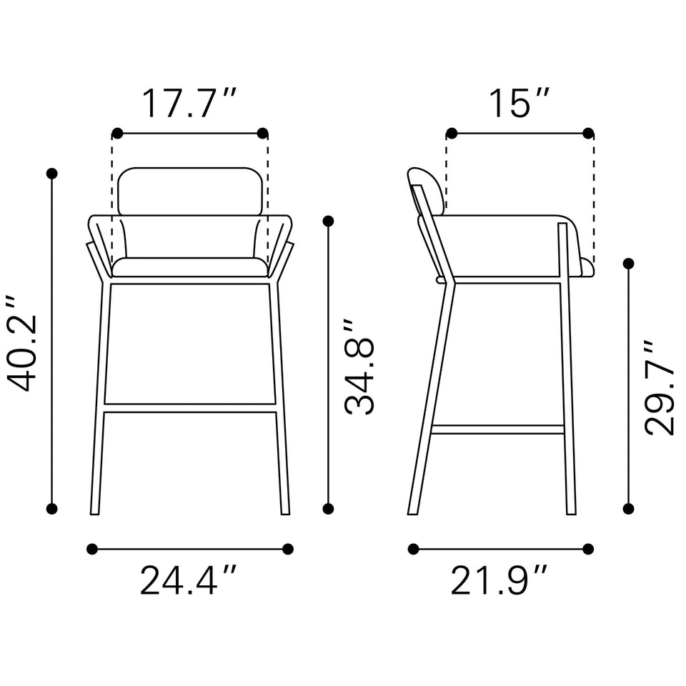 Bremor Barstool Beige