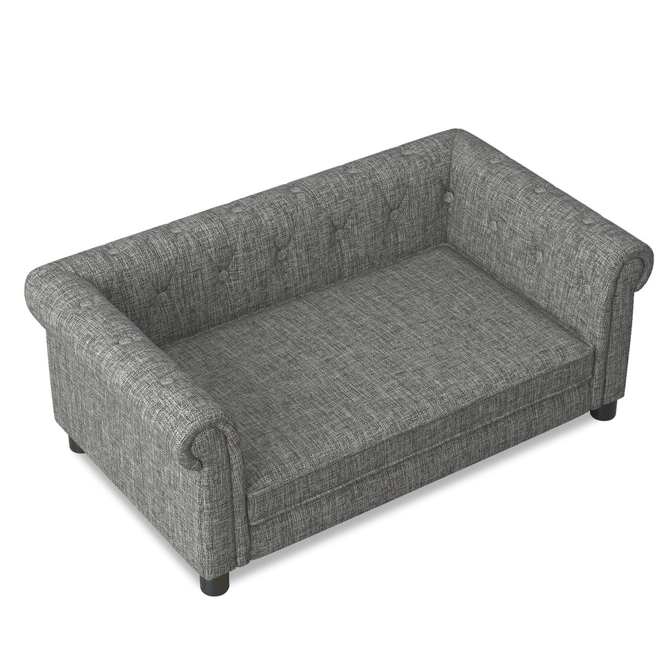 Modern Elegant Rectangle Pet Bed with Elevated Design - Multiple Colors
