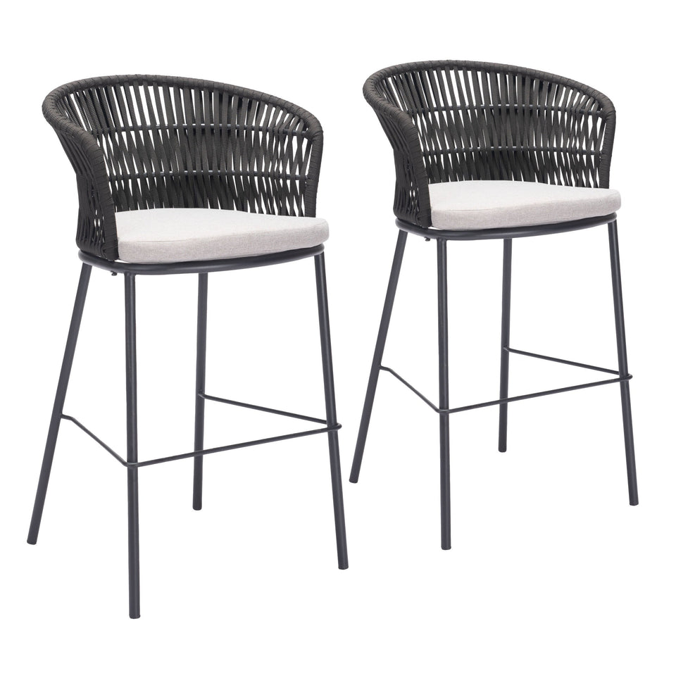 Freycinet Barstool (Set of 2) Black