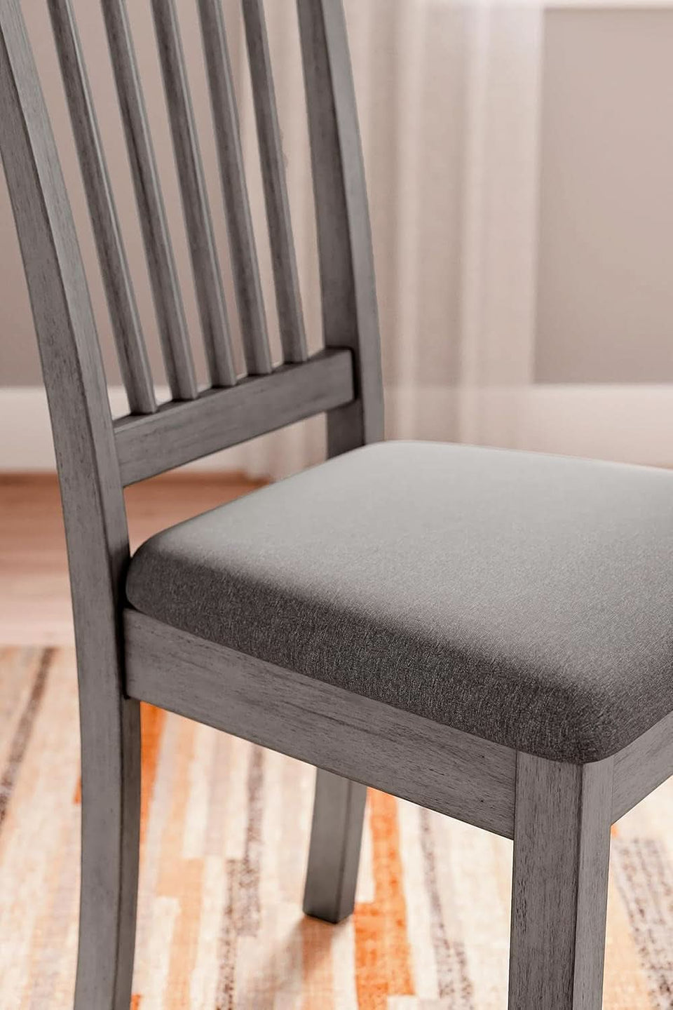 Shullden Gray Spindle Back Dining Chairs Set Of 2