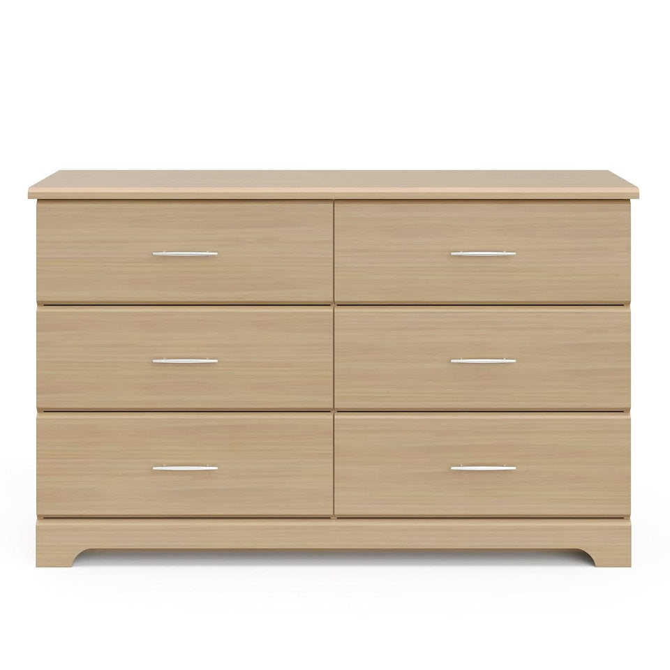 Brookside 6 Drawer Dresser Driftwood Nursery Furniture