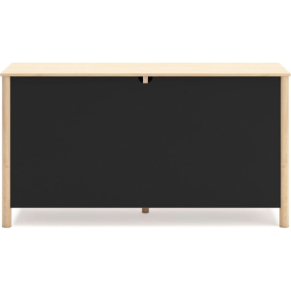 Light Brown Six Drawer Dresser For Bedroom Storage