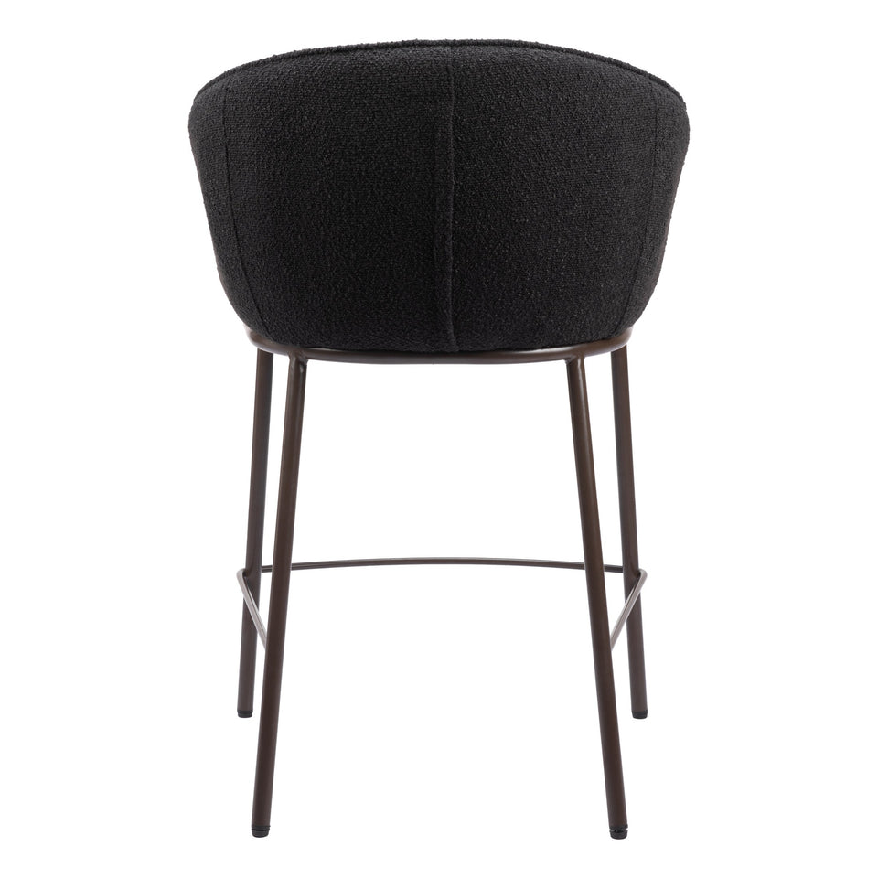 Essen Counter Stool Black & Bronze