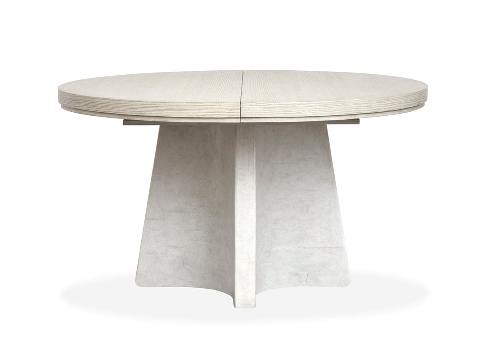 Lorelei - Extendable 54" Round Dining Table - Misty Cloud