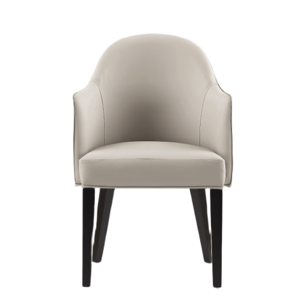 Hillman Wood Vegan Leather and Velvet Armchair