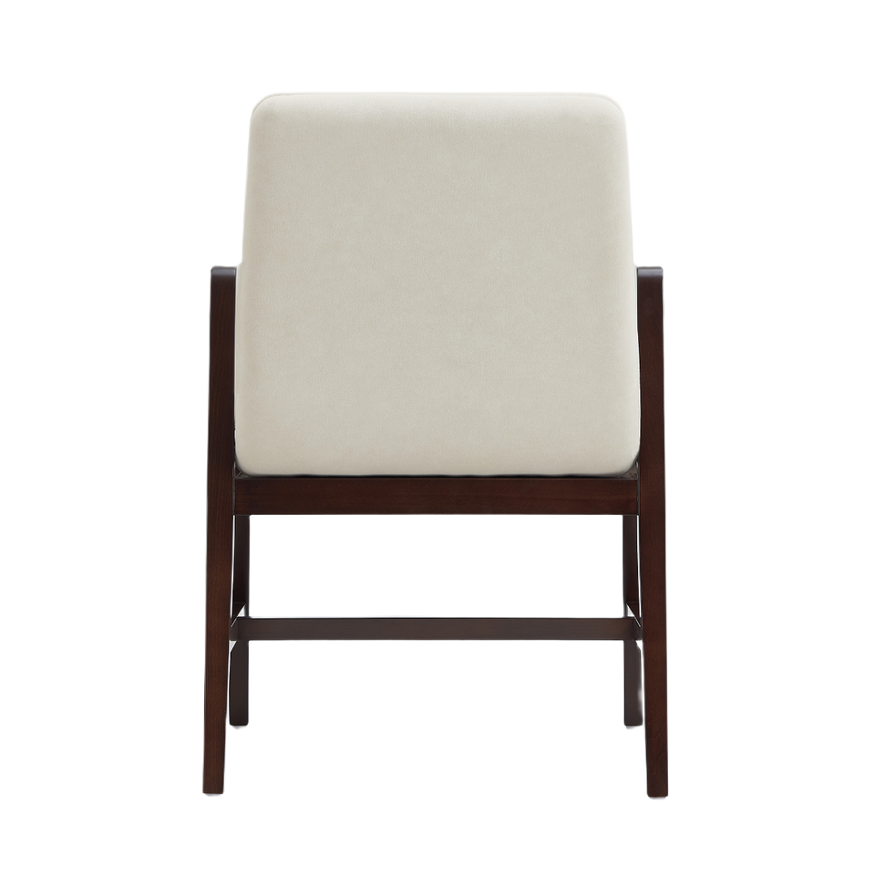 Stella Wood Velvet Armchair