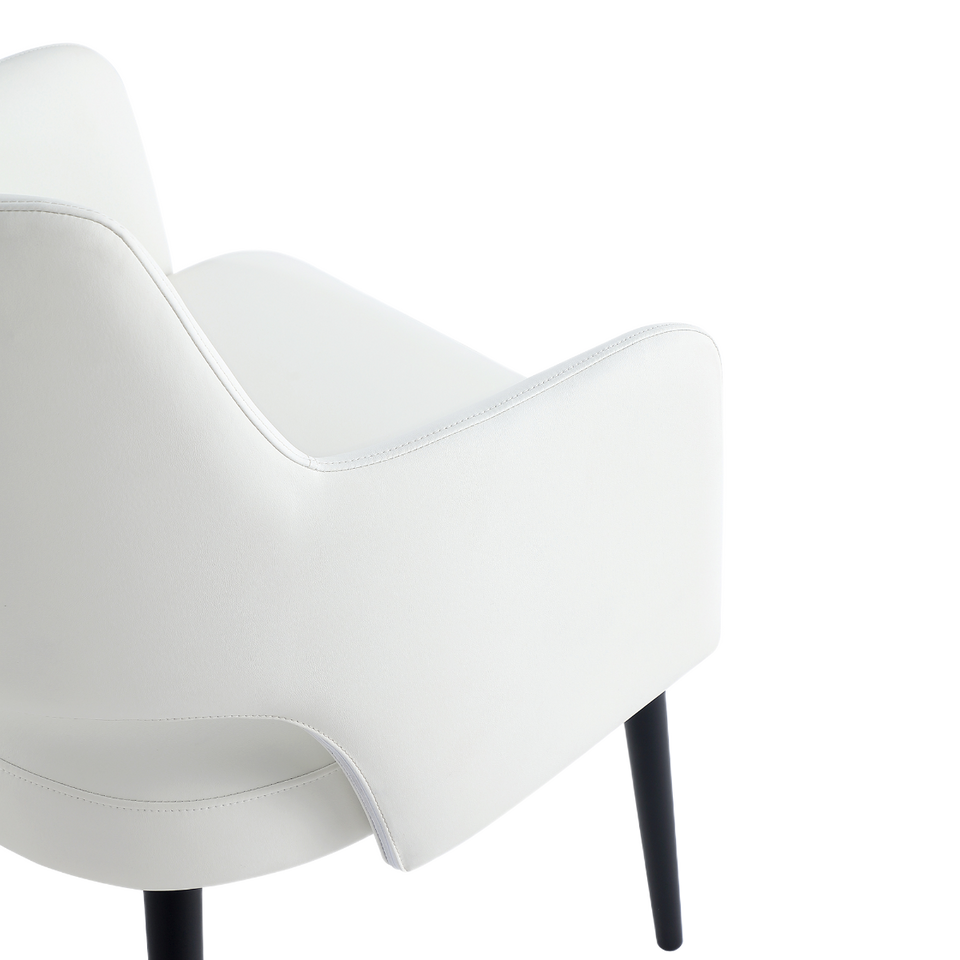 Tremont Metal Vegan Leather Armchair