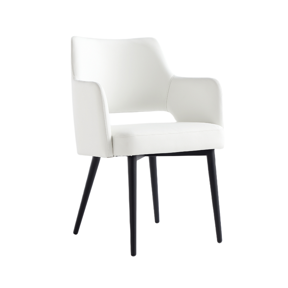 Tremont Metal Vegan Leather Armchair