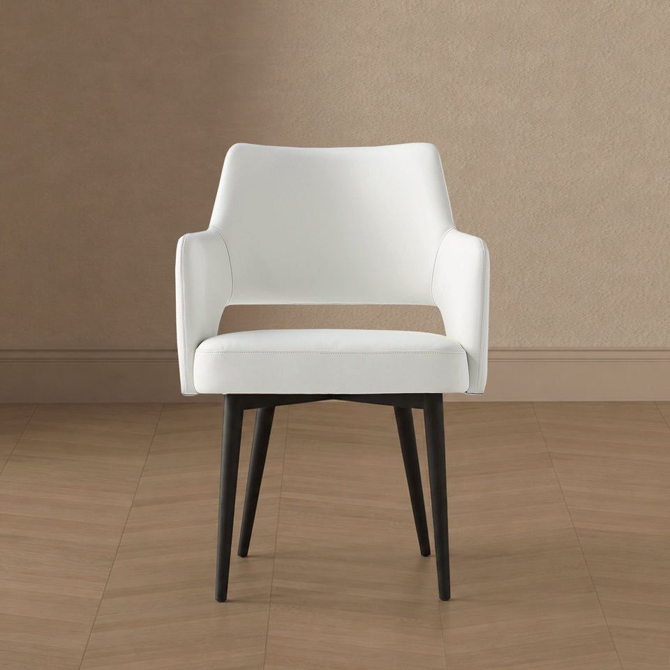 Tremont Metal Vegan Leather Armchair