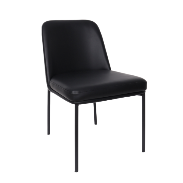 Loft Metal Vegan Leather Side Chair (Set of 2)