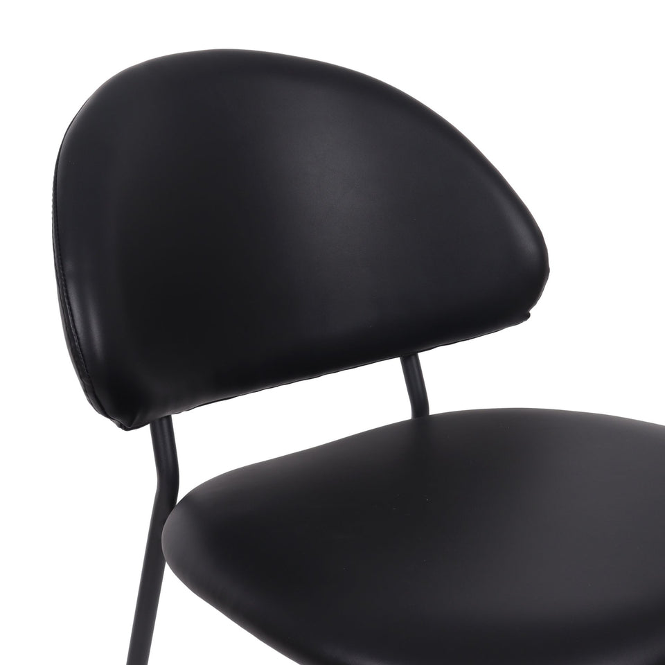 Haven Metal Vegan Leather Side Chair (Set of 4)