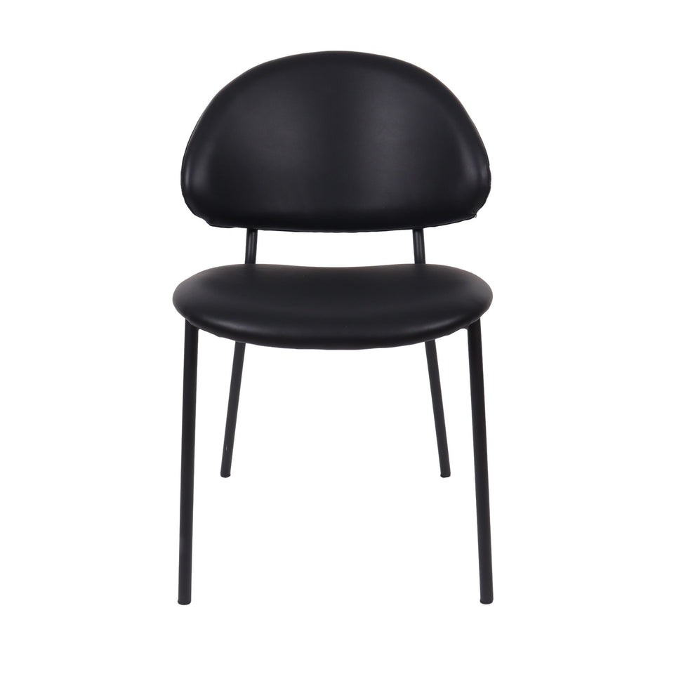 Haven Metal Vegan Leather Side Chair (Set of 4)