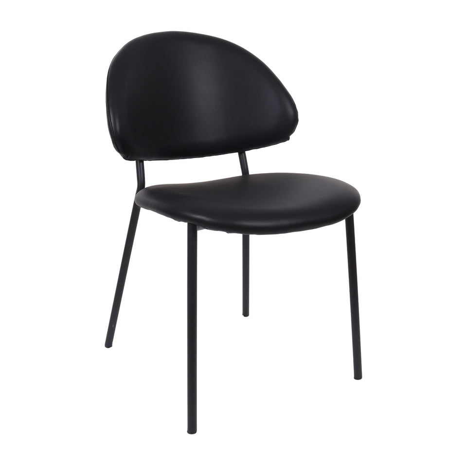 Haven Metal Vegan Leather Side Chair (Set of 4)