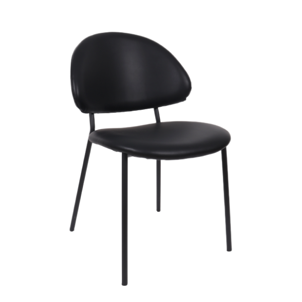 Haven Metal Vegan Leather Side Chair (Set of 4)