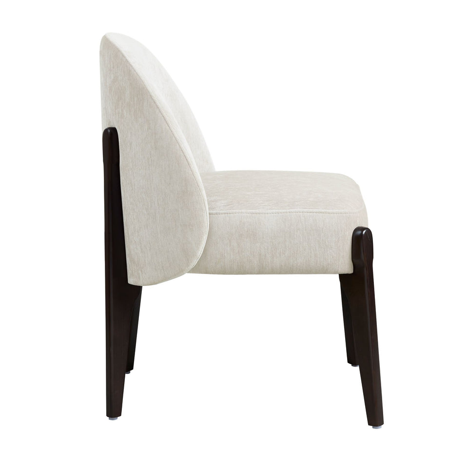 Oslo Chenille Wood Side Chair Set Of 2 (DC1542)