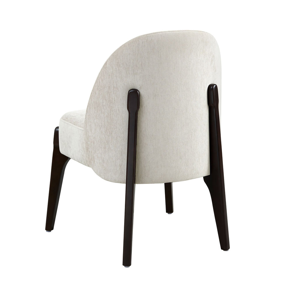 Oslo Chenille Wood Side Chair Set Of 2 (DC1542)