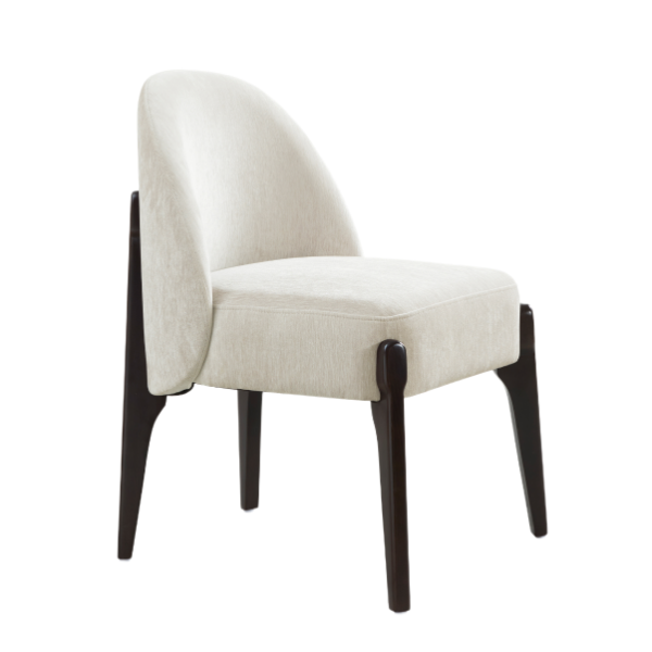 Oslo Chenille Wood Side Chair Set Of 2 (DC1542)