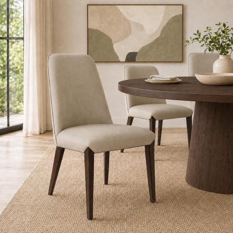 Belmont Wood Upholstered Side Chair Set Of 2 (DC1543-TP)