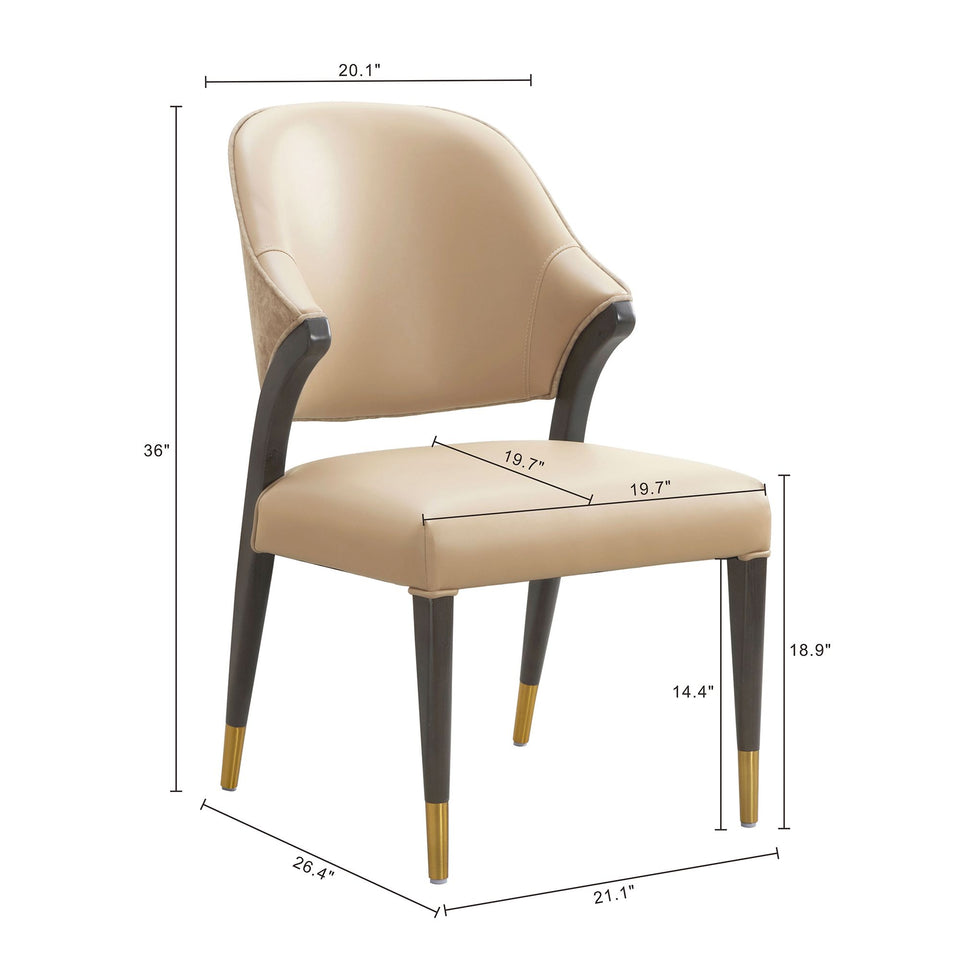 Collette Wood Upholstered Side Chair (Set of 2)