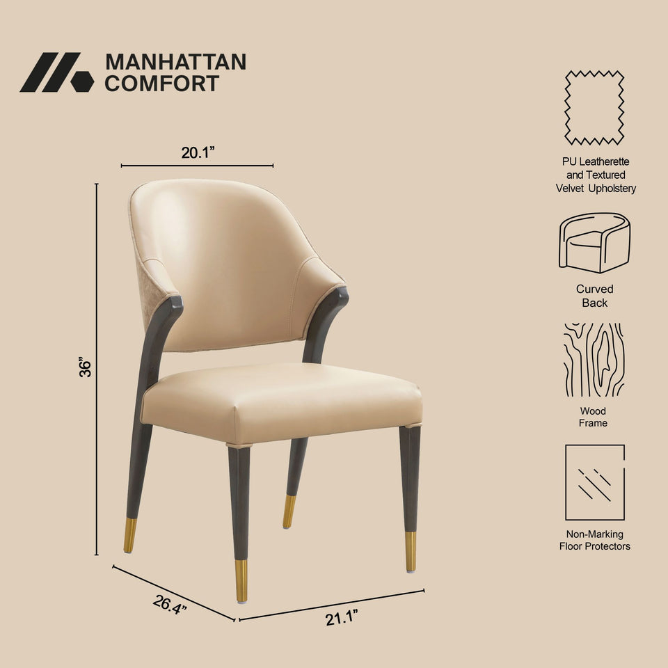 Collette Wood Upholstered Side Chair (Set of 2)