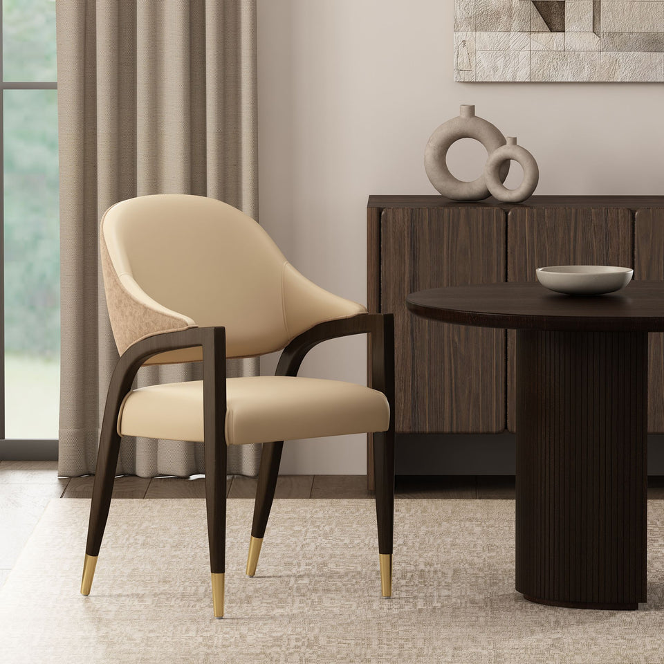 Collette Wood Upholstered Armchair