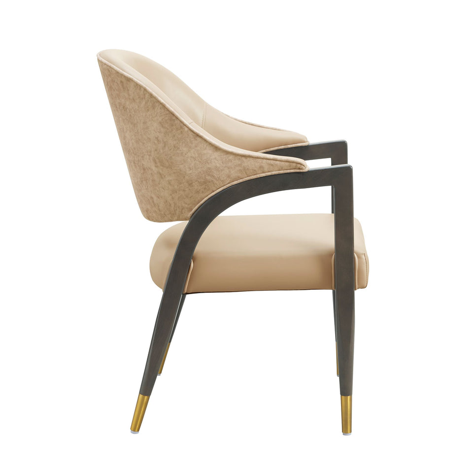 Collette Wood Upholstered Armchair
