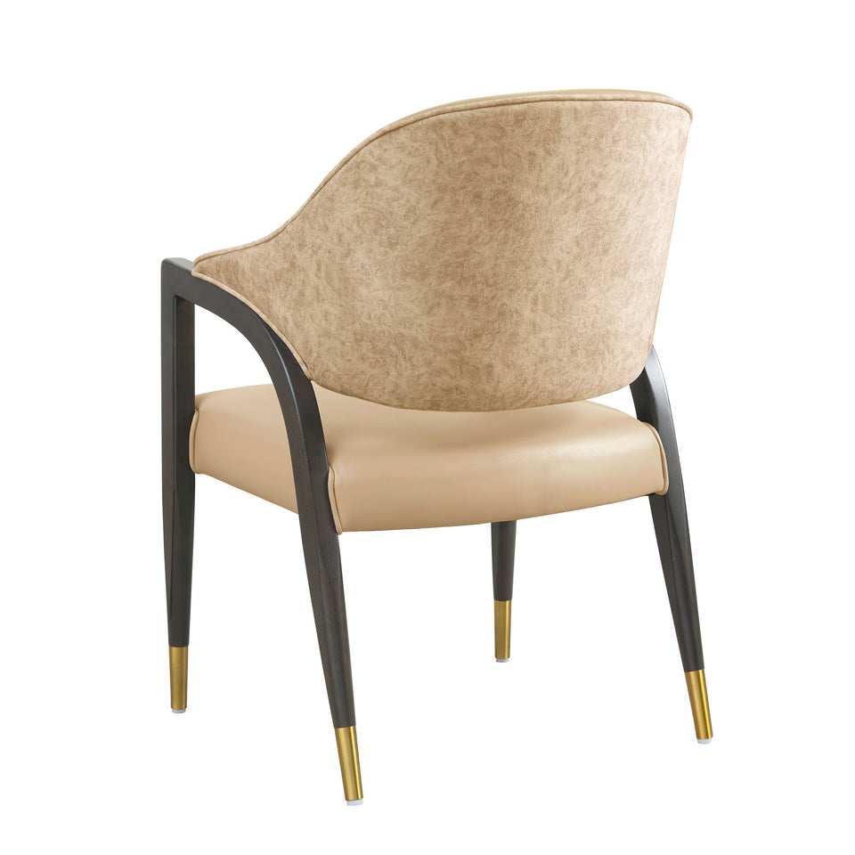 Collette Wood Upholstered Armchair