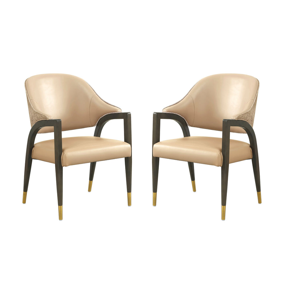 Collette Wood Upholstered Armchair