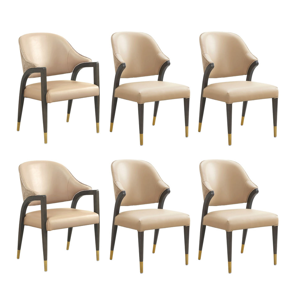 Collette Wood Upholstered Armchair