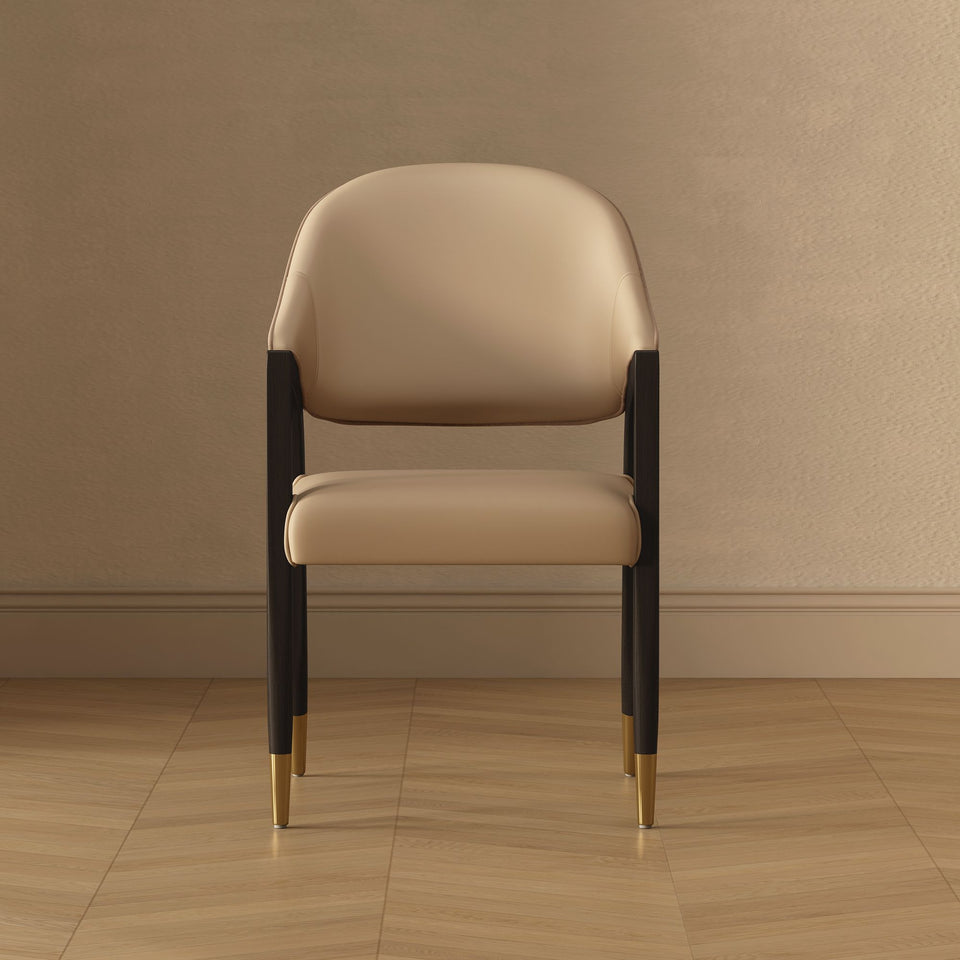 Collette Wood Upholstered Armchair
