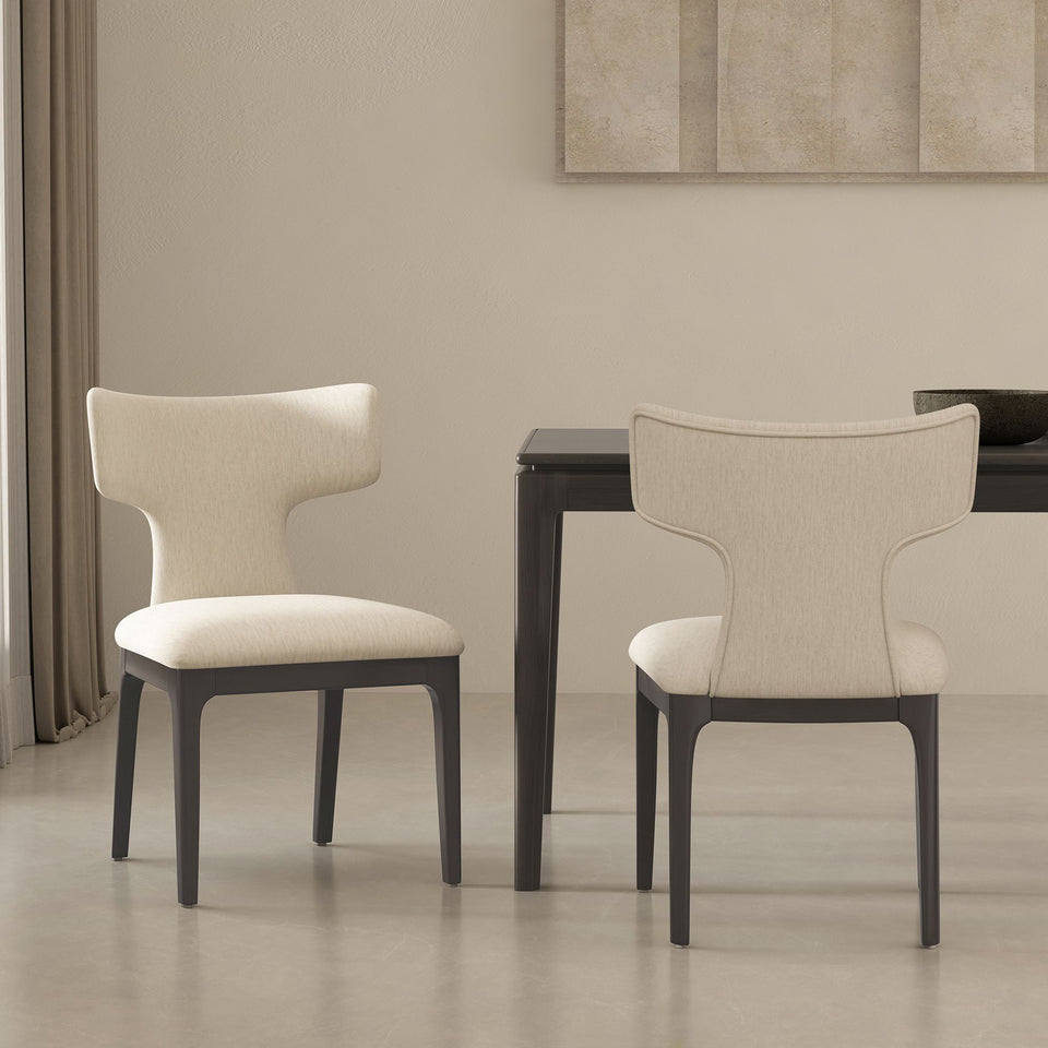 Eloria Wood Chenille Side Chair (Set of 3)