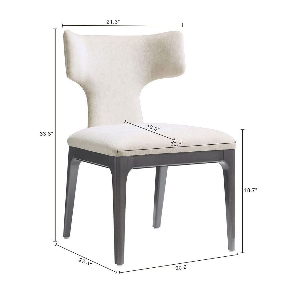 Eloria Wood Chenille Side Chair (Set of 3)