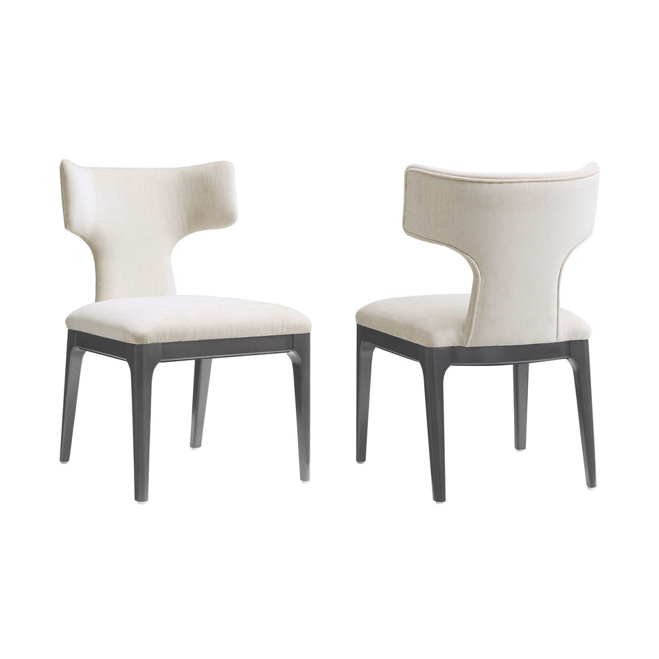 Eloria Wood Chenille Side Chair (Set of 3)