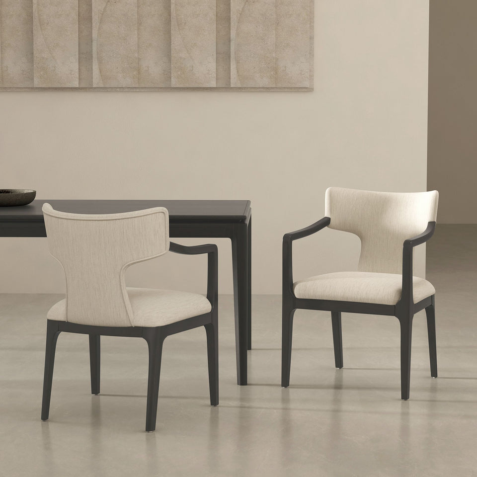 Eloria Wood Chenille Armchair