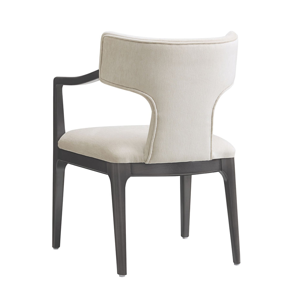 Eloria Wood Chenille Armchair
