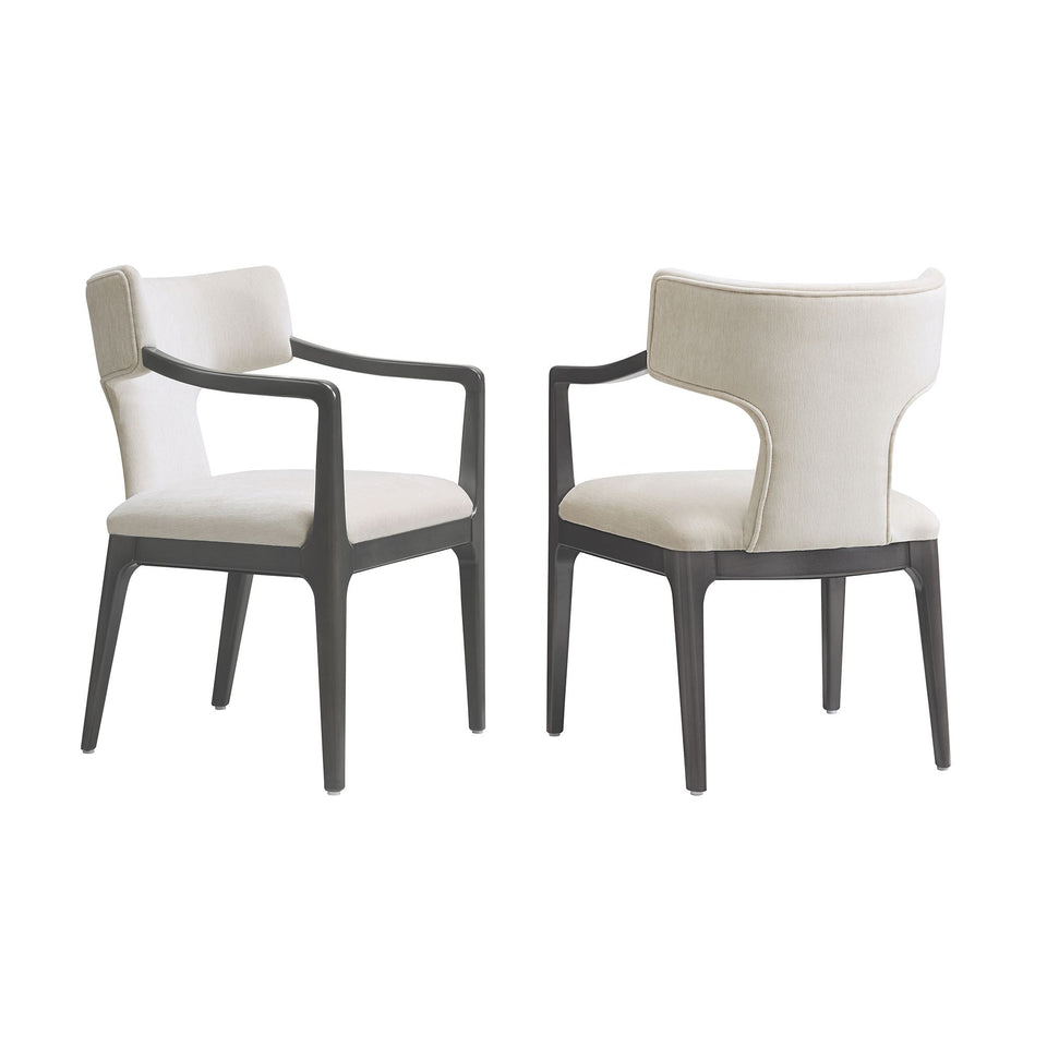 Eloria Wood Chenille Armchair