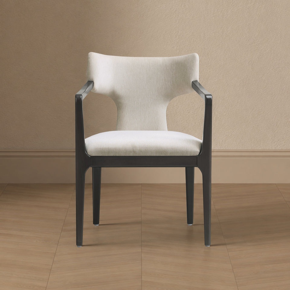 Eloria Wood Chenille Armchair