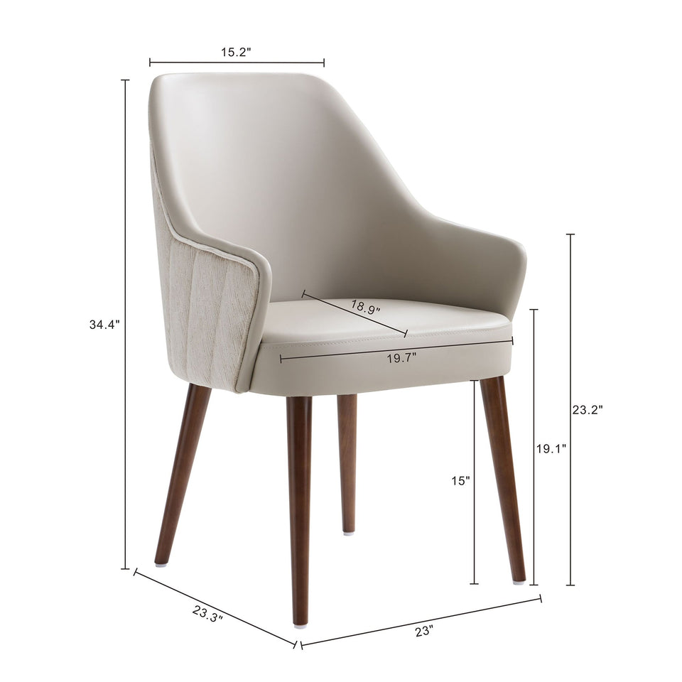 Solace Wood Upholstered Armchair (DC1723)