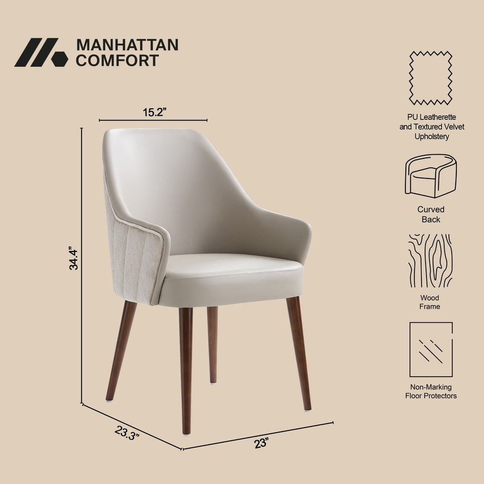 Solace Wood Upholstered Armchair (DC1723)