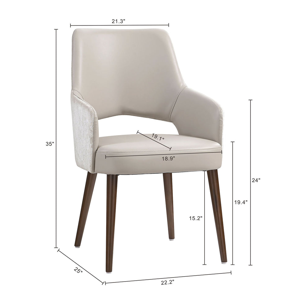 Liora Wood Upholstered Dining Armchair (DC1724)
