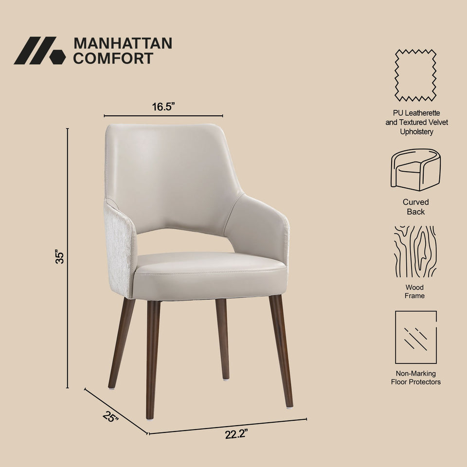 Liora Wood Upholstered Dining Armchair (DC1724)