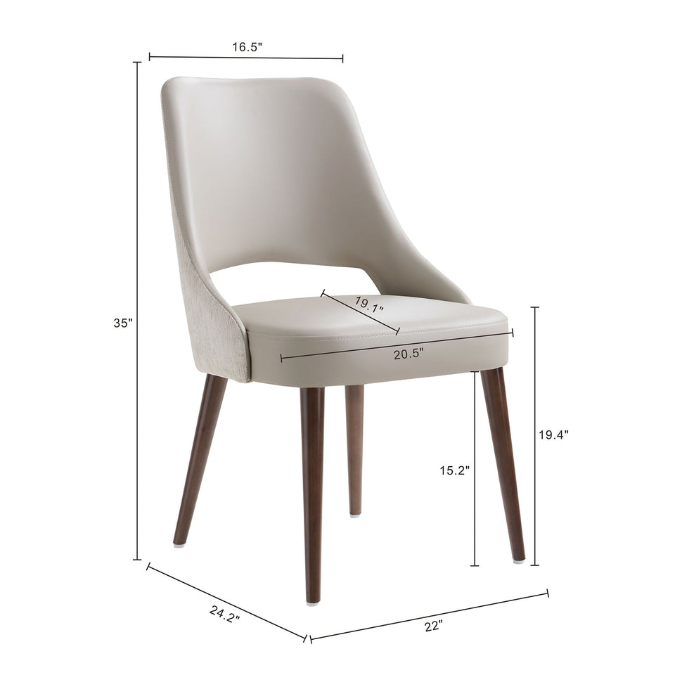 Liora Wood Upholstered Dining Side Chair Set Of 2 (DC1725)