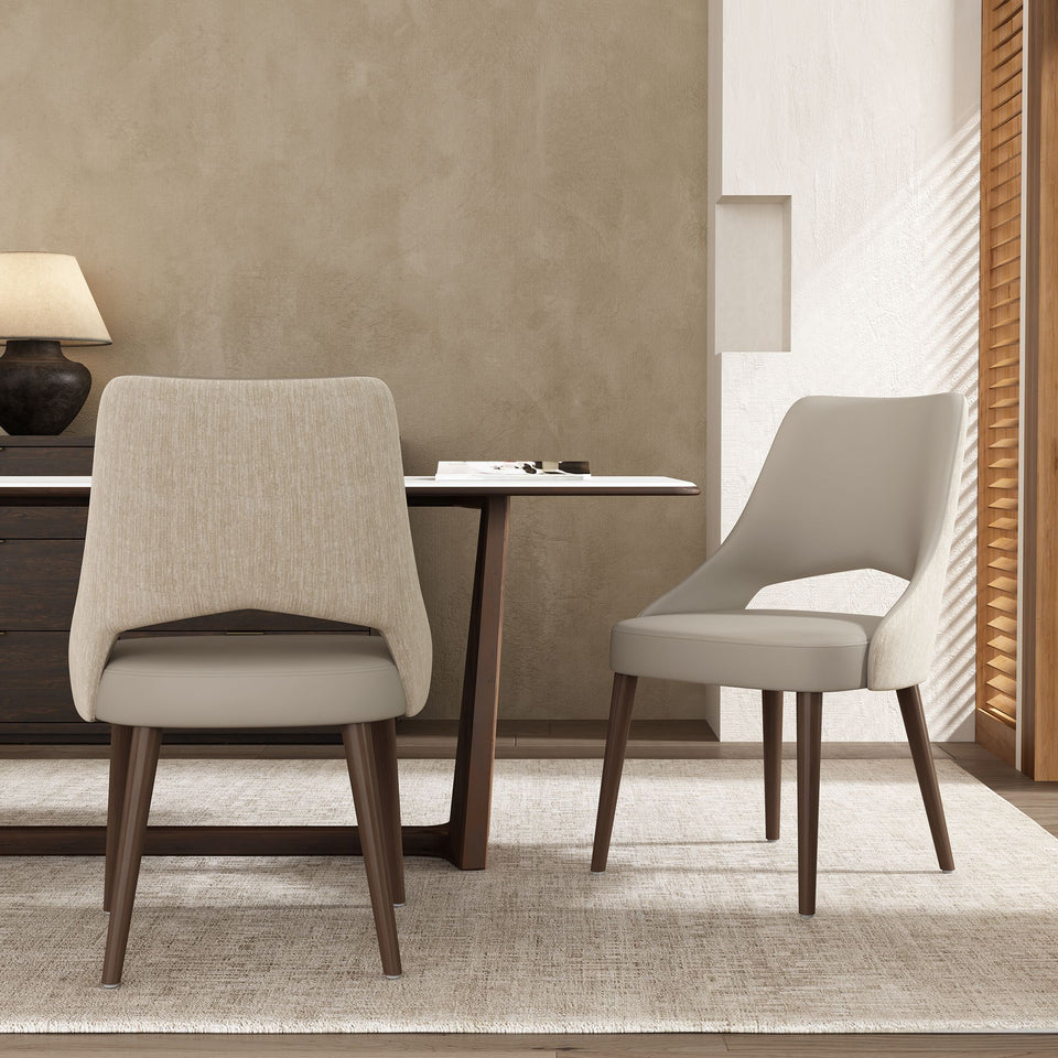 Liora Wood Upholstered Dining Side Chair Set Of 2 (DC1725)