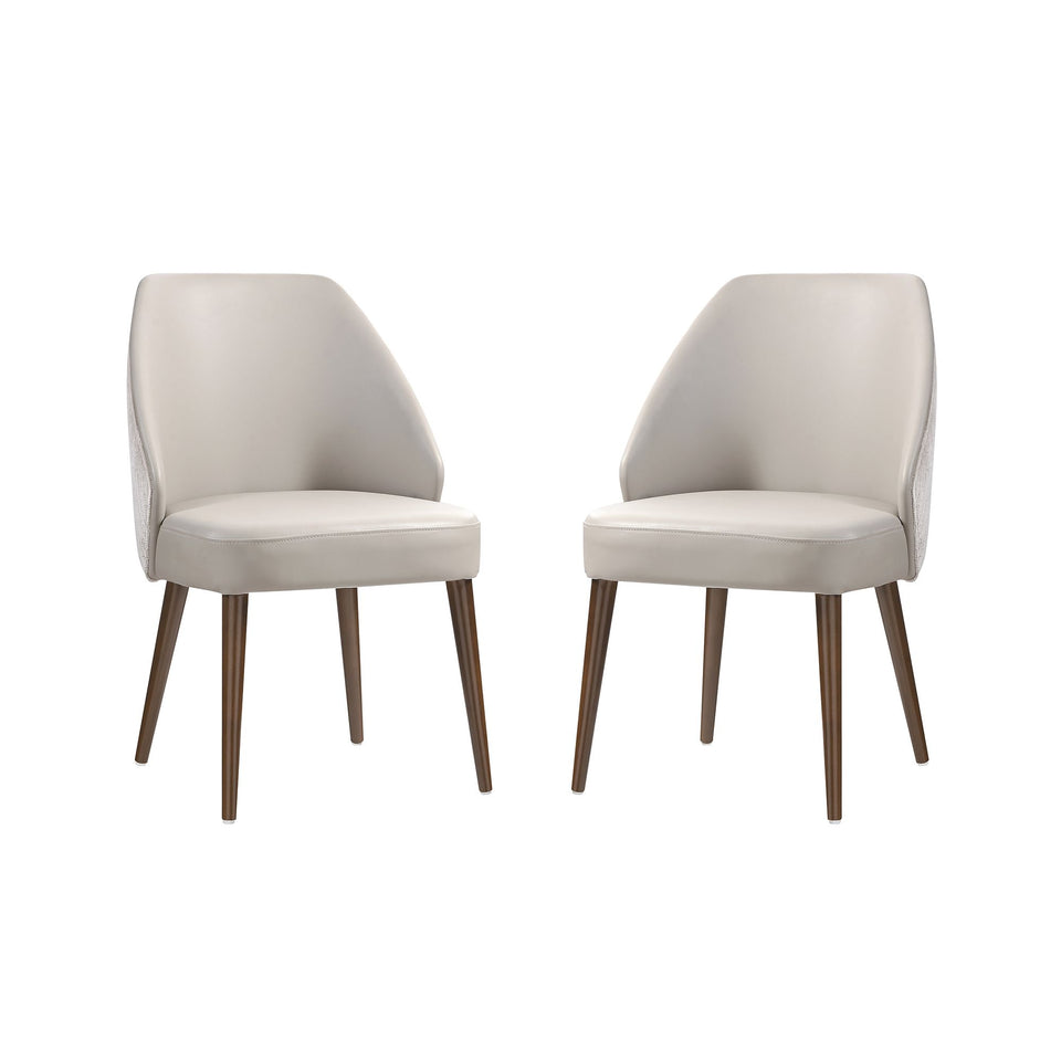 Solace Wood Upholstered Side Chair Set Of 2 (DC1726)