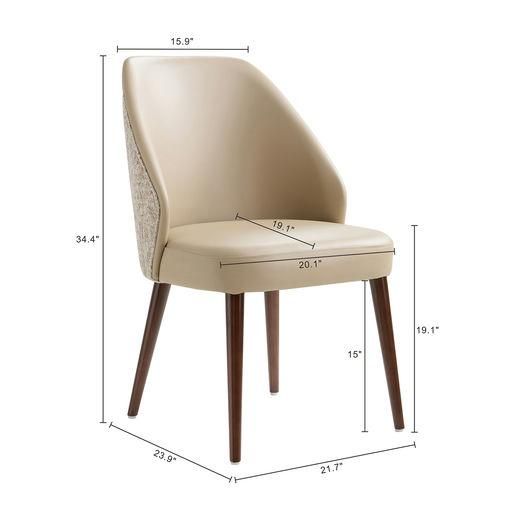 Solace Wood Upholstered Side Chair Set Of 2 (DC1726)