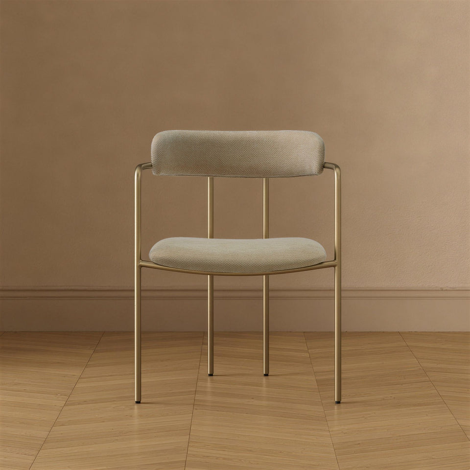 Serene Metal Upholstered Dining Chair (DC1882)