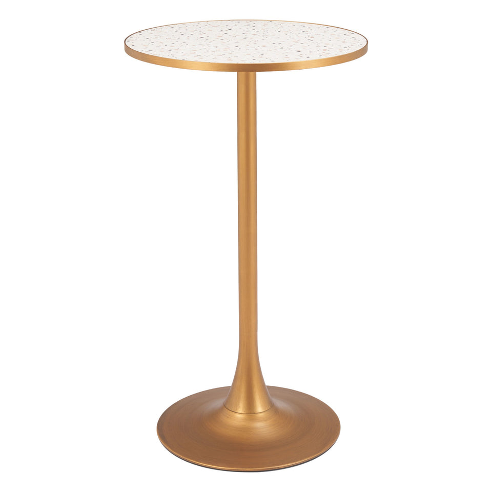 Bite Bar Table Beige & Gold