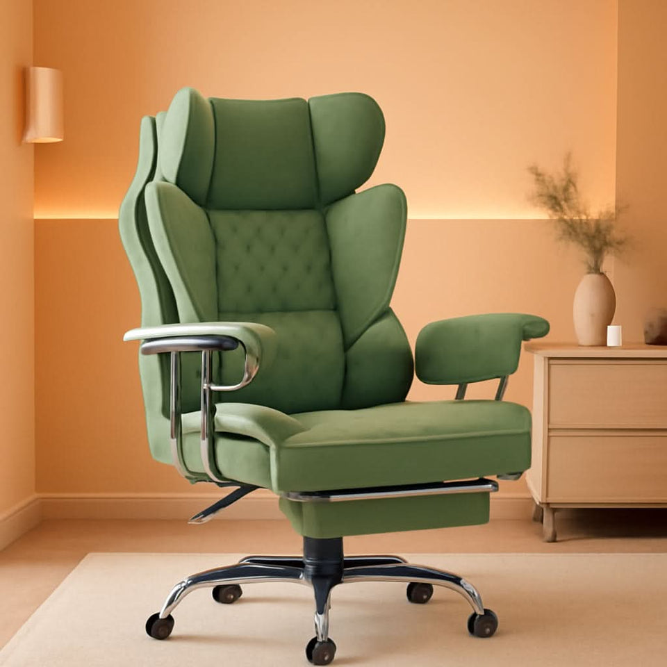 Big And Tall Gaming Chair Green With Lumbar Support