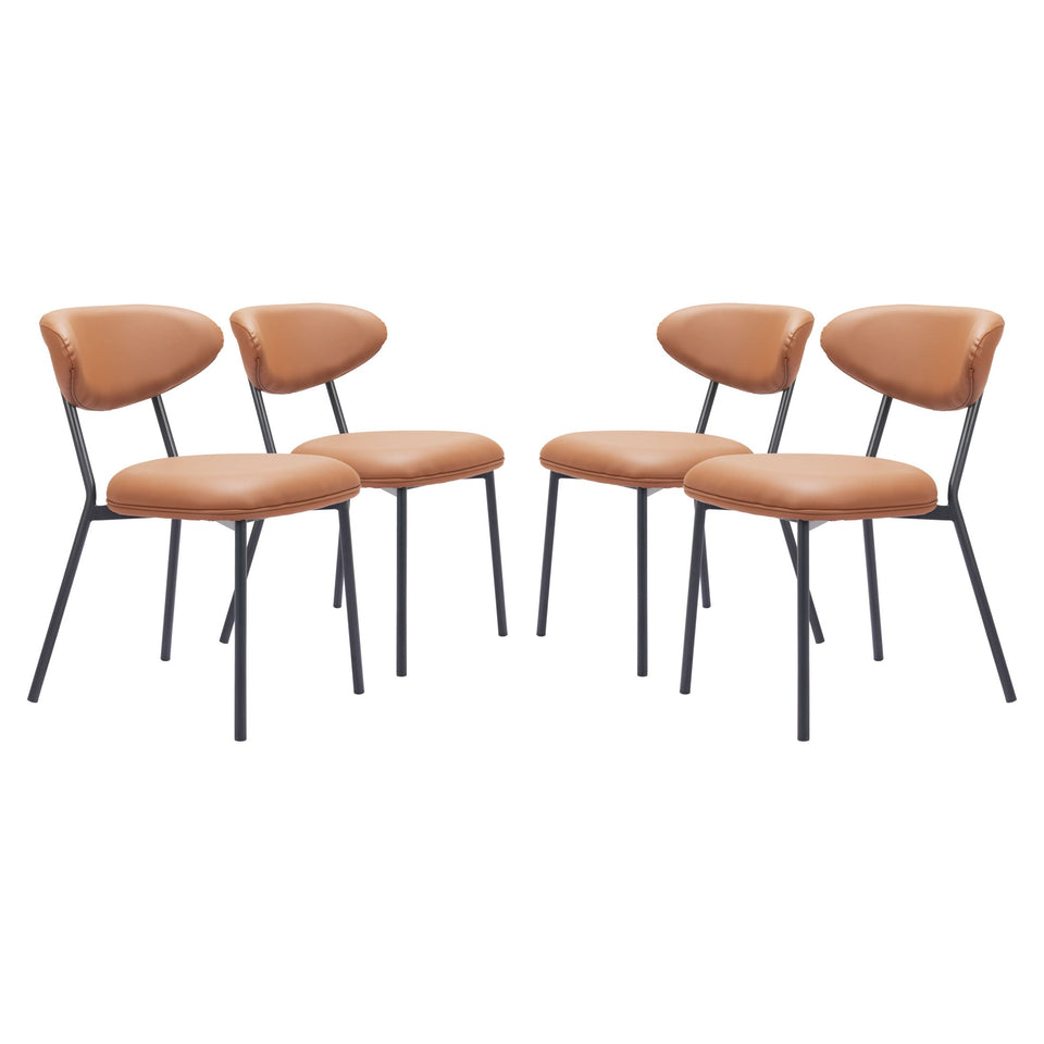Rorun Dining Chair (Set of 4) Brown