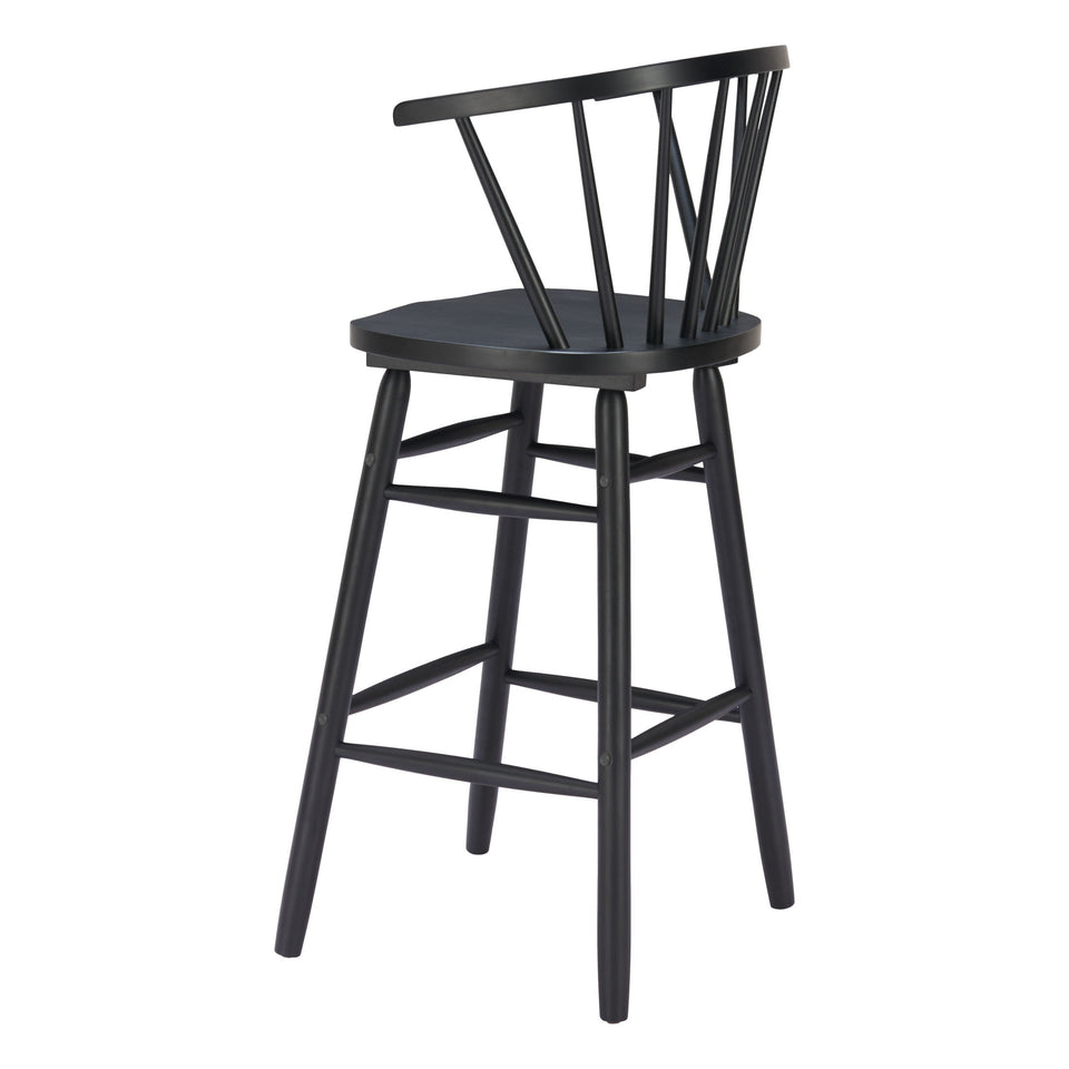 Stenger Barstool (Set of 2) Black